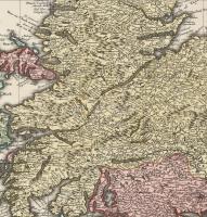 Nove at accurata totius Regni Scotiae... Seutter, George Matthaeus (1678 - 1757), 1734. Skócia színe...