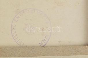 Schönberger Armand (1885-1974): Levelet író lány. Tus, papír, jelezve jobbra fent. Kissé sérült. Hát...