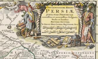 Opulentissimi Regni Persiae... Seutter, George Matthaeus (1678 - 1757), cca 1740. Perzsia színezett ...