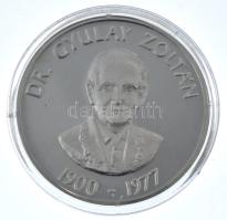 Szabó Géza (1939-2018) DN Dr. Gyulay Zoltán - 1900-1977 / Az olajtermelési tanszék első professzorának emlékére peremén jelzett Ag emlékérem (33,39g/0.925/42,5mm) T:PP
