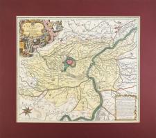 Ducatus Mantuani... Seutter, George Matthaeus (1678 - 1757), cca 1740. A Mantovai hercegség színezett rézmetszetű térképe. Paszpartuban / Colored copper plate map of the Principaty of Mantova in paspartu. 550x490 mm