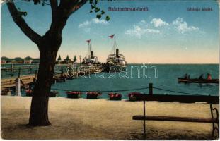 Balatonfüred-fürdő, gőzhajó kikötő