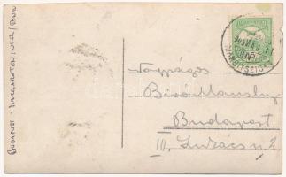 1909 Budapest XIII. Margitsziget, nyolcas evezősök a Dunán, sport. photo