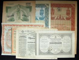 1886-1917. 6db klf nyereményjegy, sorsjegykölcsön, államadóssági kötvény + 1944. 1db biztosítási kötvény