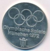 NSZK 1972. Olympische Spiele München (Olimpiai Játékok München) jelzett Ag emlékérem (27,86g/0.925/40mm) T:XF FRG 1972. Olympische Spiele München (Olympic Games München) marked Ag commemorative medal (27,86g/0.925/40mm) C:XF