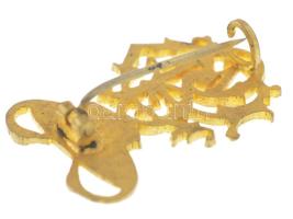 DN "PGy" aranyozott fém patikus monogram kitűző (36x25mm) T:AU