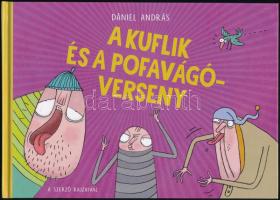 Dániel András: A kuflik és a pofavágó verseny. A szerző rajzaival. Bp. Pozsonyi Pagony Kft. Kiadói kartonált papírkötés.