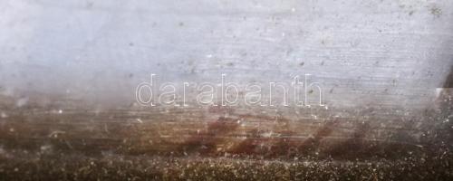 Olvashatatlan jelzéssel: Téli élet. Olaj, falemez. 13x18 cm. Dekoratív, üvegezett, kopott fakeretben