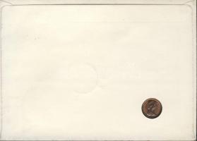 Nagy-Britannia 1982. 1/2p érmés, bélyeges borítékon, automata bélyegekkel, ajánlott matricával, első...