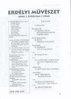 2000 Erdélyi Művészet. I. évf. 1. szám