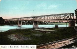Brod, Bosanski Brod; Zeleznicka cuprija / railway bridge