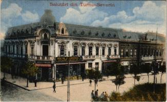 1922 Turnu Severin, Szörényvár; shop of Josef Frisch