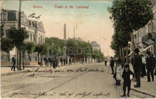 Braila, Posta si Strada Calarasi / street, post office (r)