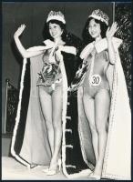 cca 1960 Nemzetközi szépségkirálynő választás fotó 24x16 cm