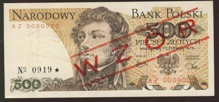 Lengyelország 1979. 500Zl "Minta" T:I