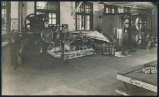 1936 Magyar Vasművek és Gépgyárak Országos egyesülete zsák készítő gép fotó feliratozva 24x16 cm