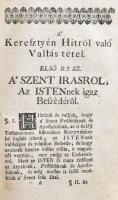 Helvetica Confessio az-az, a' keresztyén hitröl való vallás-tétel, a' szerént, a' min...