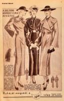 1935-1944 Párisi divat c. magazin 13 db száma, vegyes állapotban