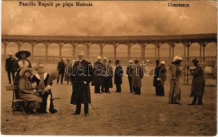 1914 Constanta, Familia Regala pe plaja Mamaita / beach with the Royal family, Ferdinand I of Romania (EK)