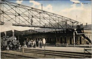 Prerov, Prerau; Bahnhof / railway station, locomotive, train (r)