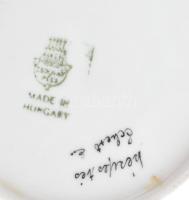 Zsolnay tálka, Kézzel festett, jelzett, hibátlan 9 cm