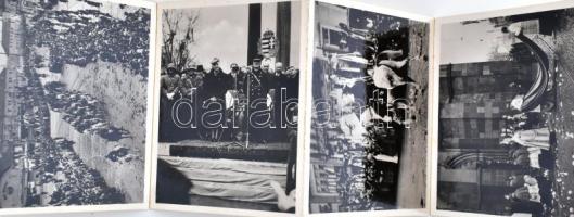 1938 Kassa, a bevonulás fotói: Horthy Miklós kormányzó és a magyar csapatok, stb., össz. 20 db kép l...
