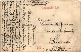 1911 Tótpelsőc, Pliesovce; állami iskola, községháza / school, town hall (vágott / cut)