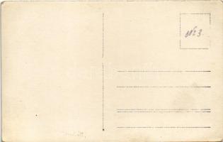 1917 Kalush, Kalus; utca részlet a bevétel után / WWI military destruction, street. photo