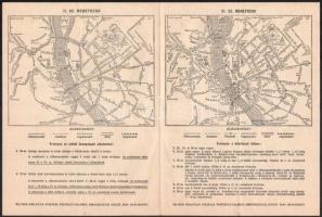 1938 A Budapesti Eucharisztikus Kongresszus programja térképes menetrenddel, levelezőlap és boríték,...