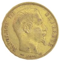Franciaország / Második Császárság 1859A 20Fr Au "III. Napóleon" (6,35g/0.900) T:VF France...