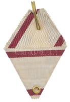 1908. "Katonai Jubileumi Kereszt" eredeti mellszalagja T:AU,XF Hungary 1929. "Diamond...