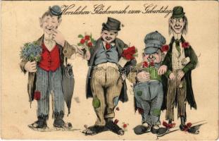 1912 Herzlichen Glückwunsch zum Geburtstage! / Születésnapi üdvözlet / Birthday greeting (EK)