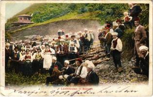 Lammbraten in Bosnien / Bosnyák népviselet, sült bárány sütés / Bosnian folklore, roasting lamb (EB)