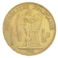 Franciaország 1877A 20Fr Au (6,47g/0.900) T:XF kis karc / France 1877A 20 Francs Au (6,47g/0.900) C:...