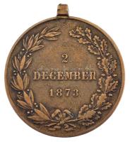 1873. "Hadiérem" bronz kitüntetés mellszalag nélkül T:F Hungary 1873. "Military Medal...