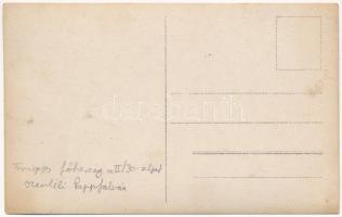 Tibau, Ciben, Pappfalva (Carlibaba, Kirlibaba, Bukovina, Bucovina); Frigyes főherceg a II/30. zászló...