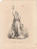 cca 1840 5 db vegyes acélmetszet / 5 steel engravings 21x28 cm