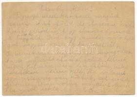 1943 Fischer Dénes zsidó KMSZ (közérdekű munkaszolgálatos) tábori posta a IV. munkás zászlóalj mohác...