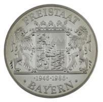 Németország / Bajorország 1986. "Hans Ehard - Franz Josef Strauss" kétoldalas, jelzett Ag ...