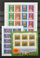 Európa motívum gyűjtemény magyar bélyegekből, benne fogazott és vágott blokkok, 5 klf kisív, CEPT, F...