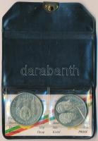 1981. 100Ft Cu-Ni-Zn + 5L Cu-Ni-Zn "Bulgária 1300 éves" magyar-bolgár közös kiadás, eredet...
