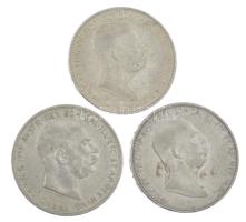 Ausztria 1908. 5K Ag "Ferenc József - Jubileum" + 1909. 5K Ag "Ferenc József" (2...