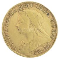 Nagy Britannia 1893. Sovereign Au "Viktória" (7,96g/0.917) T:XF / Great Britain 1893. Sove...