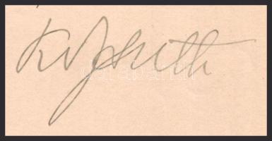 19008 Kossuth Ferenc kereskedelemügyi miniszter autográf aláírása kinevezésen