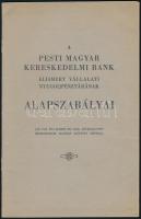 1940 A Pesti magyar kereskedelmi Bank elsimert vállalti nyugdíjpénztárának alapszabályai 32 p