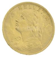 Svájc 1927B 20Fr Au (6,45g/0.900) T:AU,XF ph. 
Switzerland 1927B 20 Francs (6,45g/0.900) C:AU,XF ed...