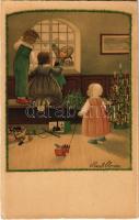 Karácsony / Christmas. August Rökl Vienne Nr. 1454. litho s: Pauli Ebner (fl)