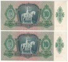 1936. 10P (2x) sorszámkövetők "B 743 007507 - B 743 007508" T:UNC,AU
Adamo P9