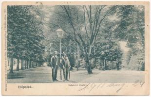 1911 Előpatak, Valcele; Sétatéri részlet, urak. Gyulai Ferenc fényképész kiadása 1906. / promenade, gentlemen (EK)