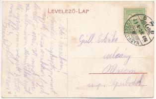 1909 Nagyvárad, Oradea; Szt. László tér és piac, Glücksman üzlete, Bihoreana takarékpénztár / square...